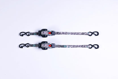 Strap Onz™ 25mm x 3m Retractable Ratchet Straps - 2 Pack