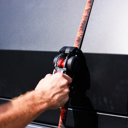 Strap Onz™ 25mm x 3m Retractable Ratchet Straps - 2 Pack